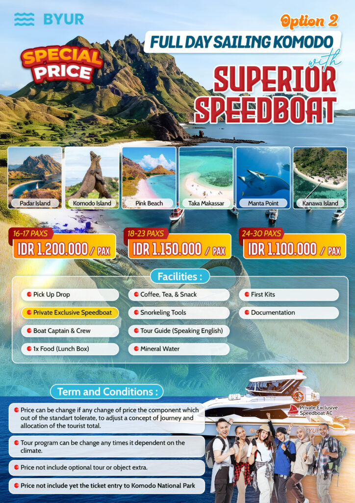 KOMODO DAY TRIP PRIVATE SPEEDBOAT